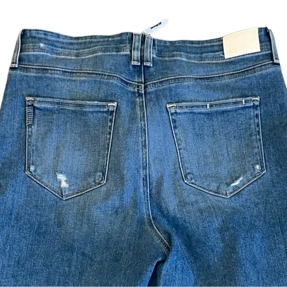 Paige Anessa Sunnie Distressed High Rise Wide Leg Crop Jeans 32 NWT New - Picture 8 of 16